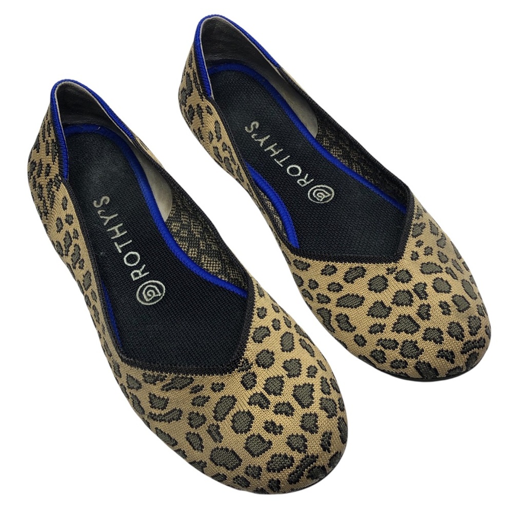 Rothy's Leopard Print Ballet Flats size 8.5